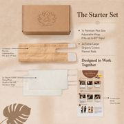 Sentre Plus-Size Castor Oil Pack Wrap Starter Set